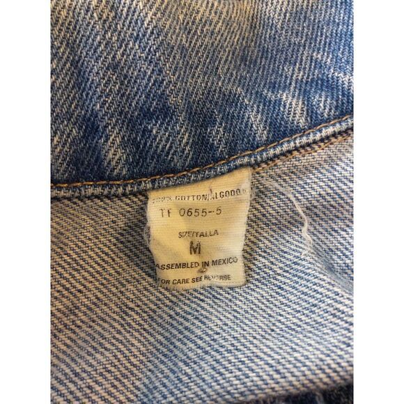 EST 1976 men's blue button front jean jacket with four front pockets - Picture 12 of 12